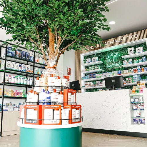 Muebles a medida para farmacias.